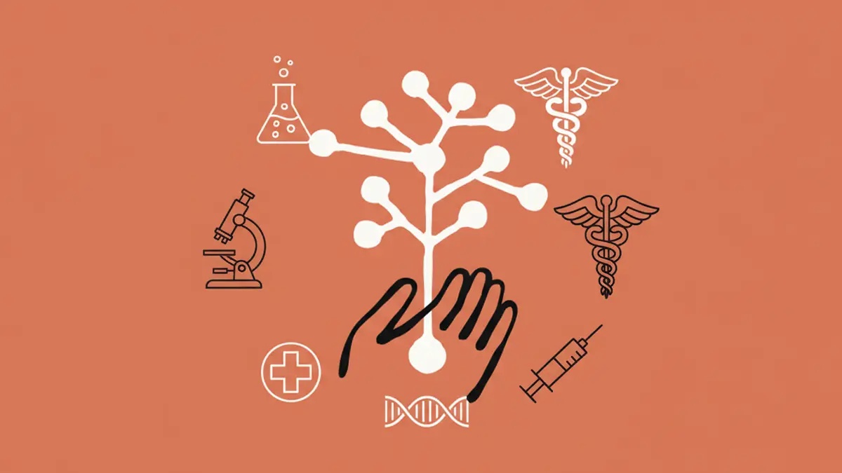 ein anthrophic logo für medizin
